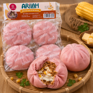 Bánh bao gạo lứt bò phomai ARILAH 100g (4 cái/gói)