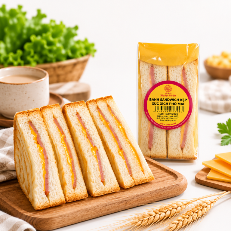B&aacute;nh sandwich kẹp x&uacute;c x&iacute;ch phomai BNSG 110g